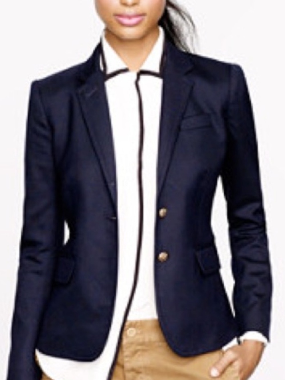 J. Crew Navy Blue Tailored Fit School Boy Blazer Size 10